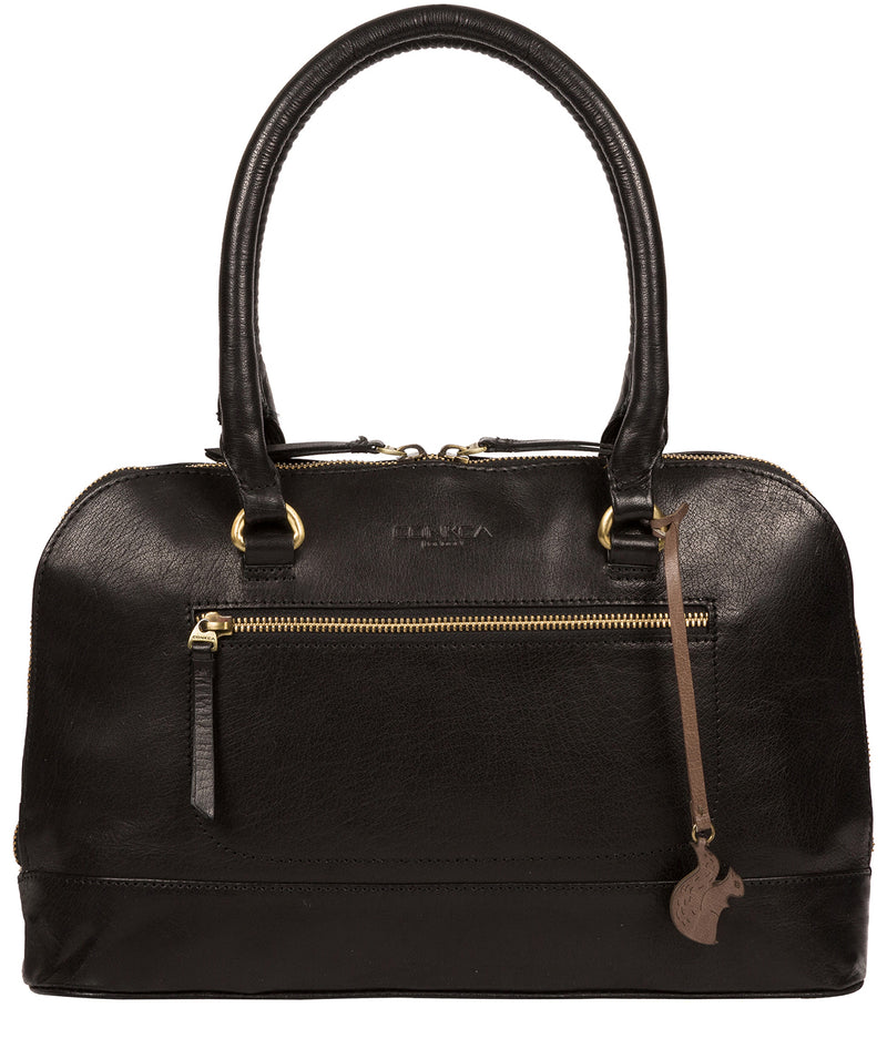 'Bailey' Black Leather Small Handbag image 1