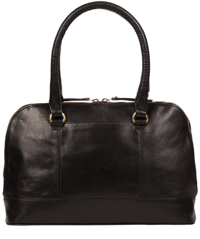 'Bailey' Black Leather Small Handbag image 3