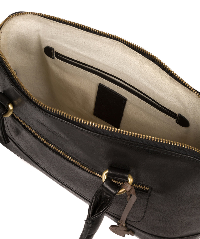 'Bailey' Black Leather Small Handbag image 4