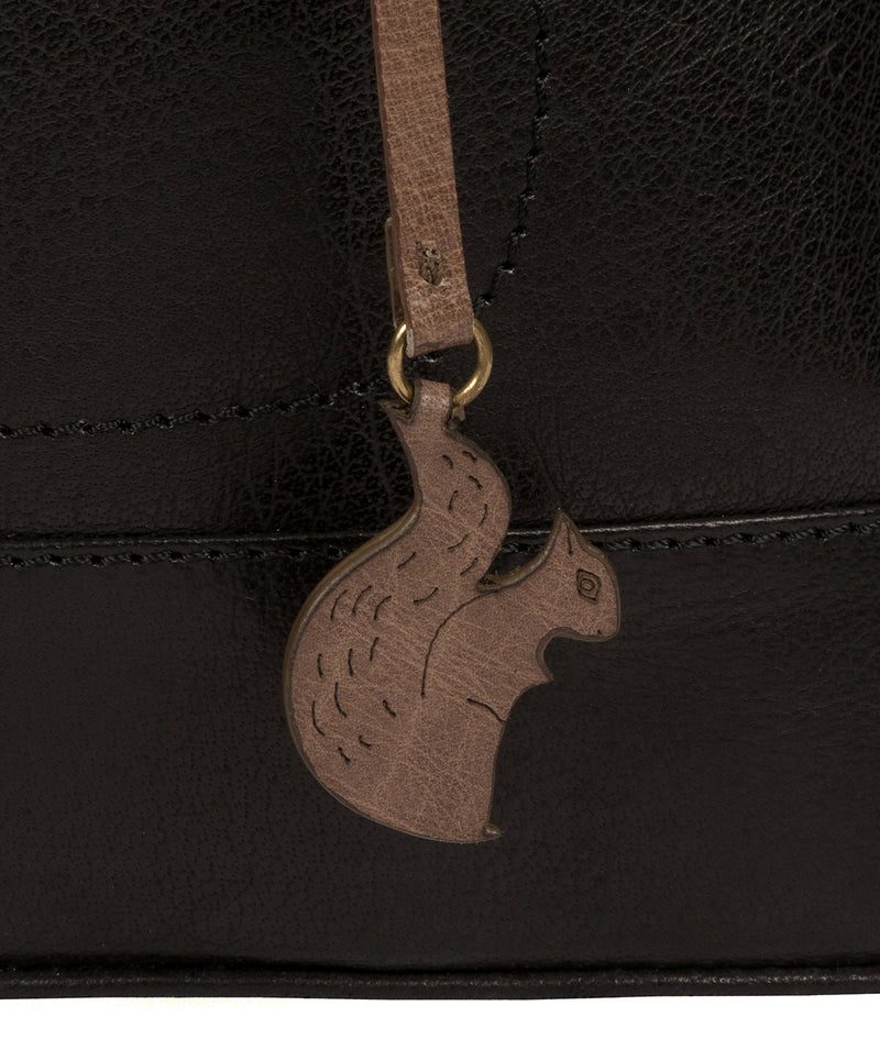 'Bailey' Black Leather Small Handbag image 6