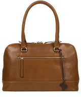 'Bailey' Dark Tan Leather Handbag image 1