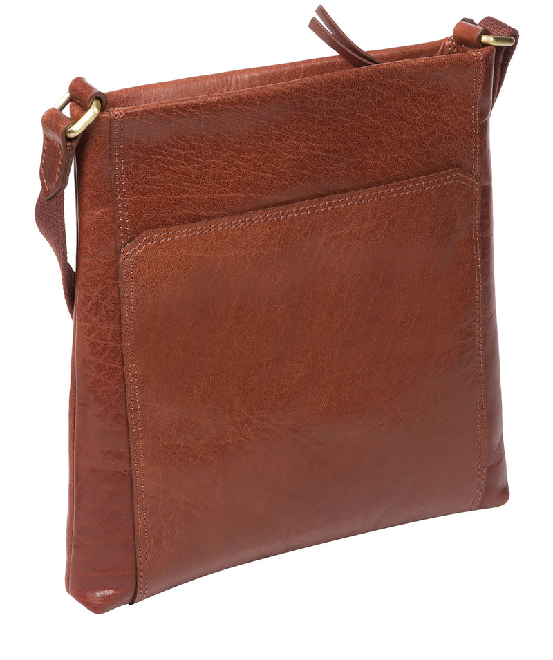 'Dink' Conker Brown Leather Cross Body Bag