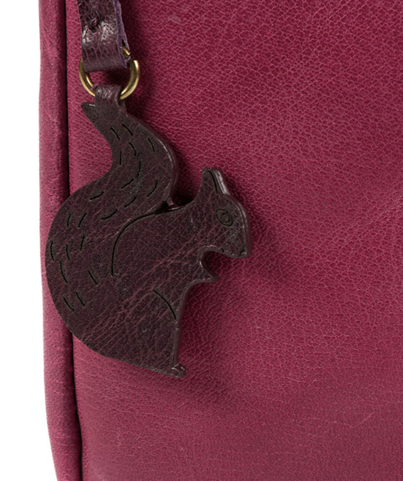 'Avril' Orchid Leather Cross Body Bag