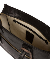 'Mona' Black Leather Handbag image 4