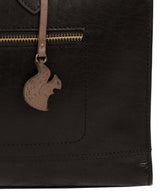 'Mona' Black Leather Handbag image 6