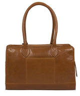 'Mona' Dark Tan Leather Handbag image 3