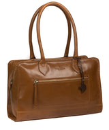 'Mona' Dark Tan Leather Handbag image 5