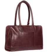 'Mona' Plum Leather Handbag