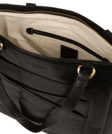 'Monique' Black Leather Tote Bag image 4
