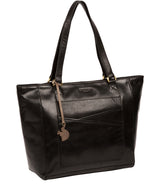 'Monique' Black Leather Tote Bag image 5