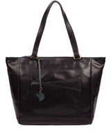 'Monique' Navy Leather Tote Bag image 1