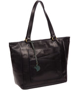 'Monique' Navy Leather Tote Bag image 5
