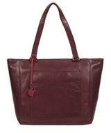 'Monique' Plum Leather Tote Bag image 1