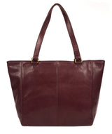 'Monique' Plum Leather Tote Bag image 3