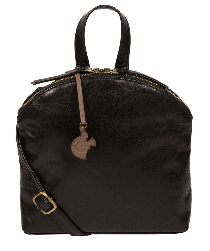 'Ingrid' Black Leather Cross Body Bag image 1