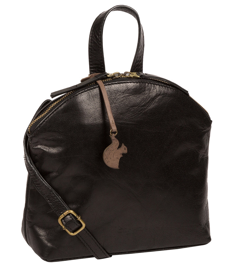 'Ingrid' Black Leather Cross Body Bag image 5
