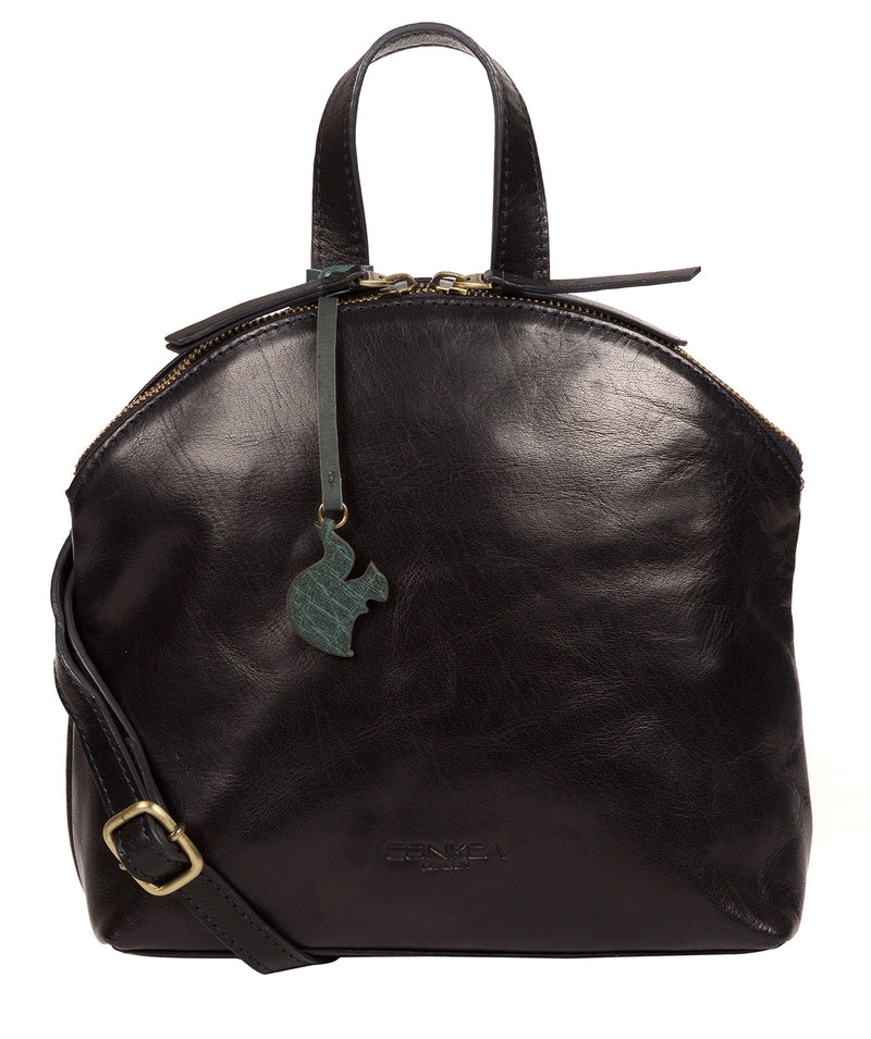 Blue Leather Crossbody Bag 'Ingrid' by Conkca London Pure Luxuries London