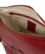 'Kristin' Chilli Pepper Leather Shoulder Bag image 4
