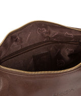 'Kristin' Dark Brown Leather Shoulder Bag Pure Luxuries London