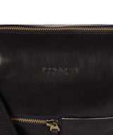 'Kristin' Navy Leather Shoulder Bag image 6