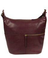 'Kristin' Plum Leather Shoulder Bag image 3