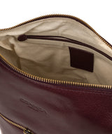 'Kristin' Plum Leather Shoulder Bag image 4