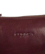 'Kristin' Plum Leather Shoulder Bag image 6