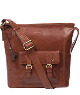 'Robyn' Conker Brown Leather Shoulder Bag