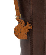 'Robyn' Dark Brown Leather Shoulder Bag image 6