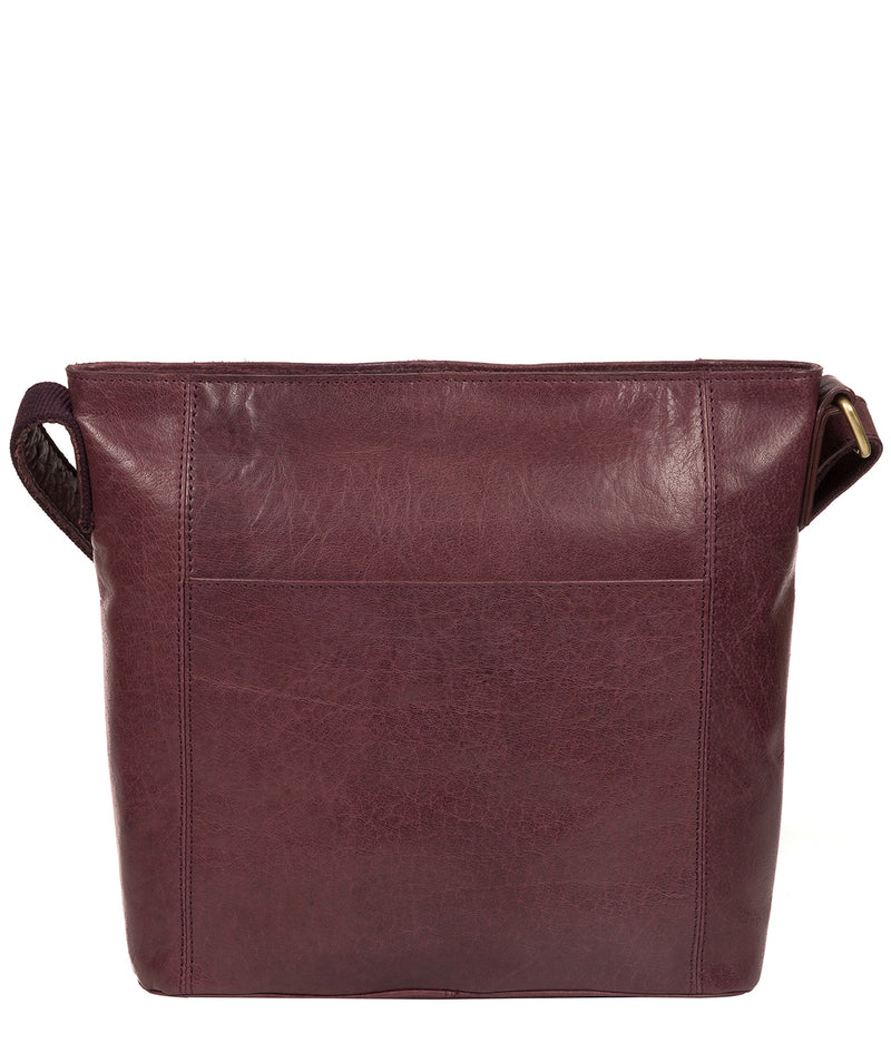 'Robyn' Plum Leather Shoulder Bag image 3