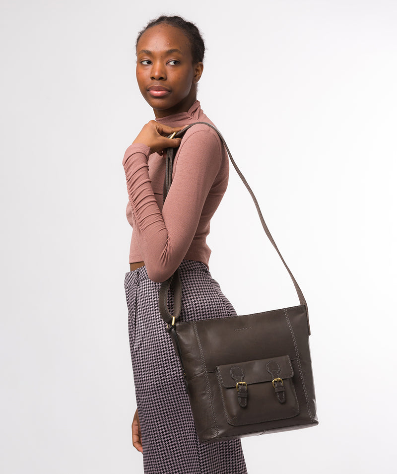 Conkca London Originals Collection #product-type#: 'Robyn' Slate Leather Shoulder Bag