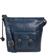 'Robyn' Snorkel Blue Leather Shoulder Bag image 1