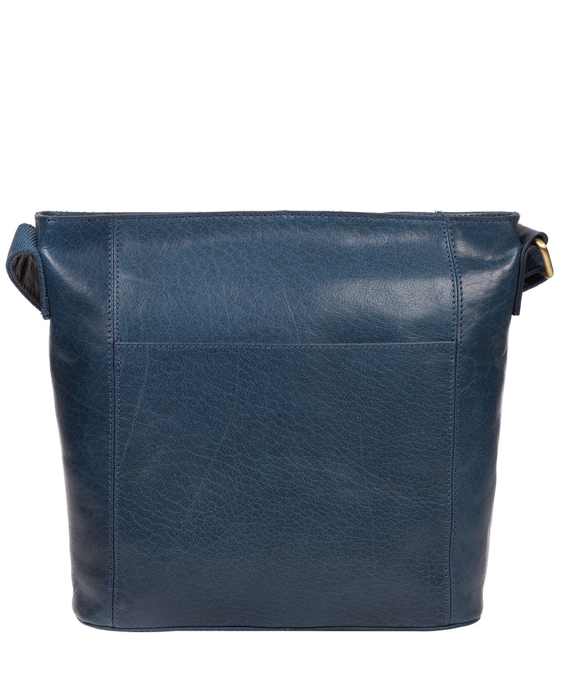 'Robyn' Snorkel Blue Leather Shoulder Bag image 3