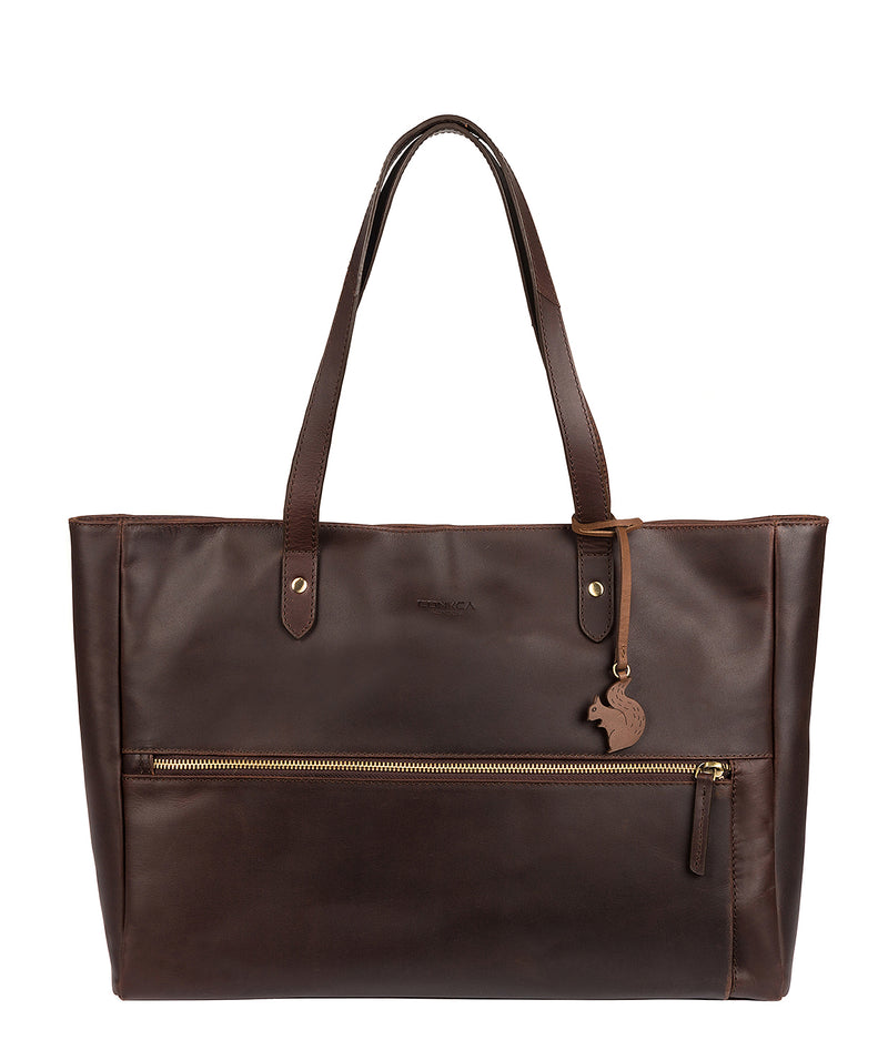 'Maize' Vintage Brown Handcrafted Leather Tote Bag
