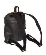 'Grove' Black Handcrafted Leather Backpack