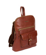 'Grove' Cognac Leather Backpack