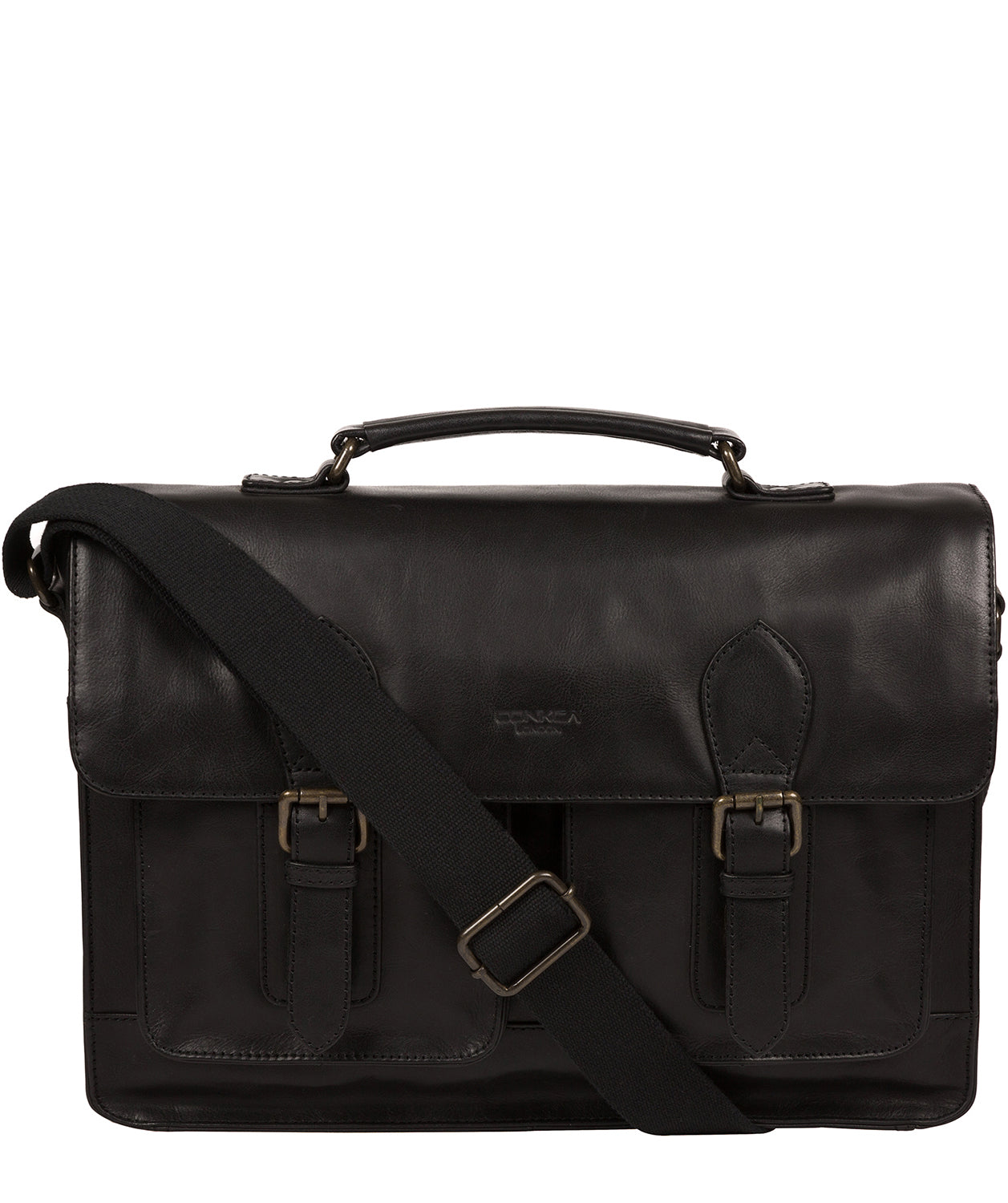 Black Leather Workbag 'Pinter' by Conkca London – Pure Luxuries London