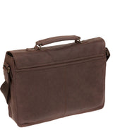 'Pinter' Vintage Brown Leather Work Bag image 3
