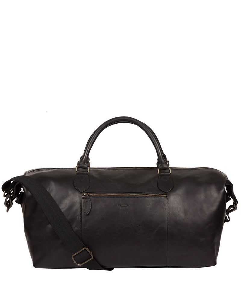 'Storey' Black Leather Holdall image 1