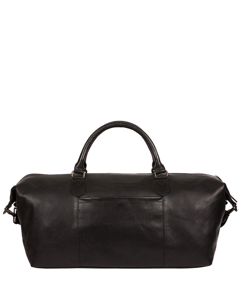 'Storey' Black Leather Holdall image 3