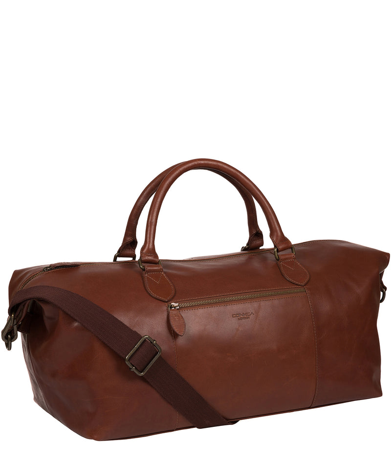 'Storey' Conker Brown Leather Holdall Pure Luxuries London