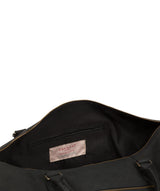 'Storey' Vintage Black Leather Holdall