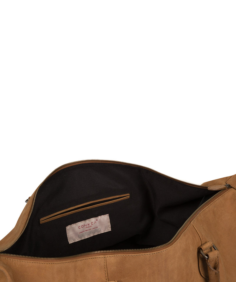 'Storey' Vintage Chestnut Leather Holdall