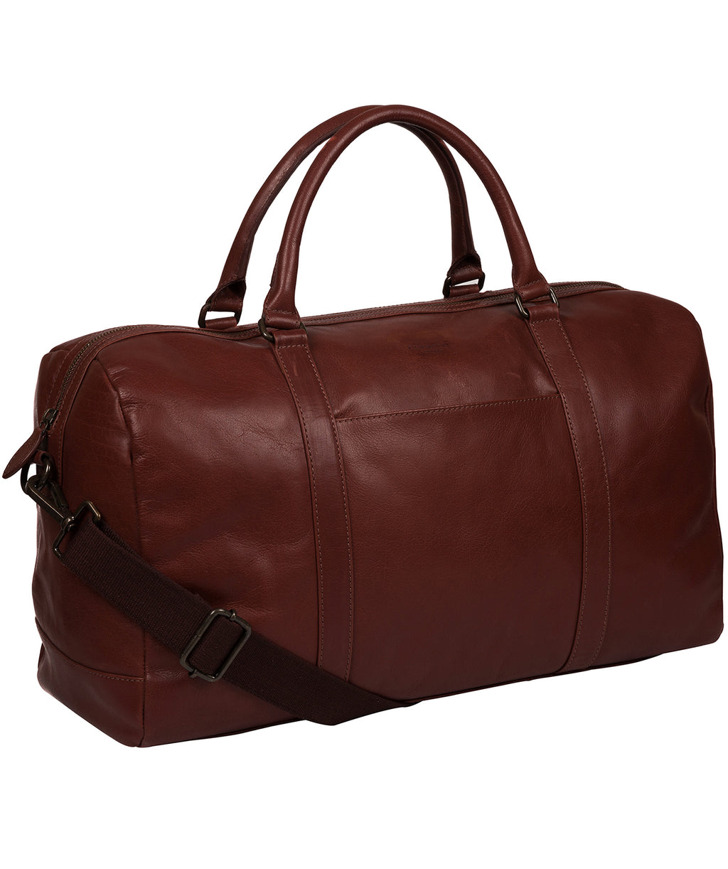 Brown Leather Holdall 'Orton' by Conkca London – Pure Luxuries London