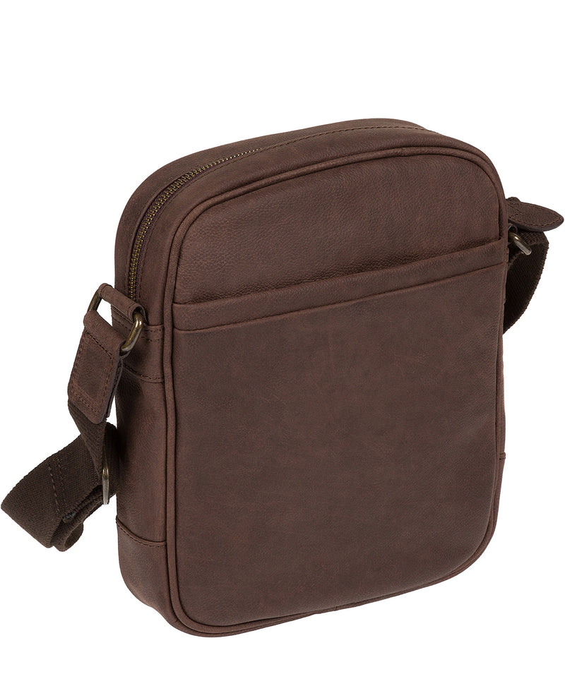 'Lowe' Vintage Brown Leather Cross Body Bag