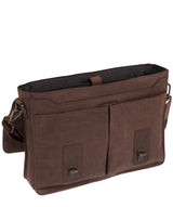 'Bennet' Vintage Brown Leather Work Bag