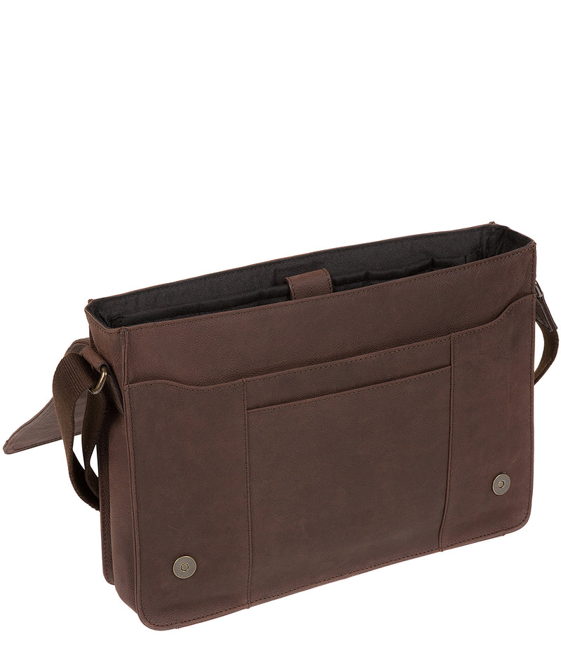 'Bolt' Vintage Brown Leather Messenger Bag