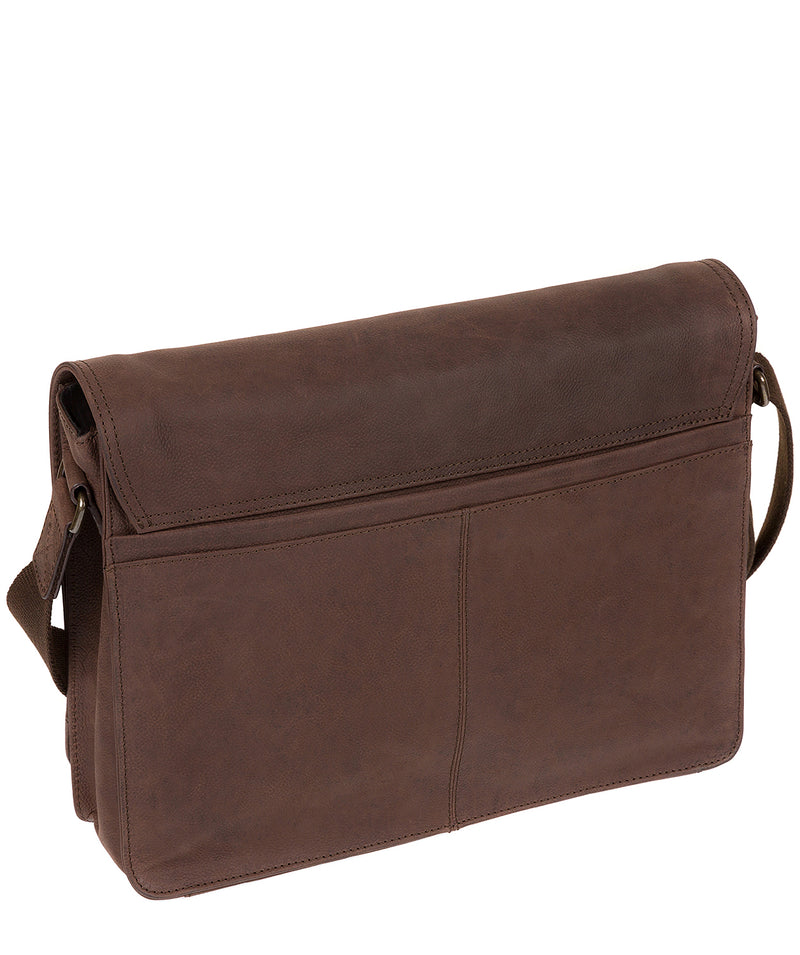 'Bolt' Vintage Brown Leather Messenger Bag