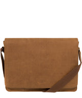 'Bolt' Vintage Chestnut Leather Messenger Bag