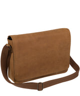'Bolt' Vintage Chestnut Leather Messenger Bag